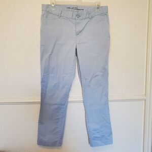 Khakis by Gap Slim City LA Coupe Urbaine Etrote Womens Pants Baby Blue Sz 8